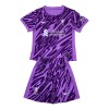 Camiseta de fútbol Liverpool Purple Version Portero Niño 2024-25 Camiseta de fútbol Liverpool Purple Version Portero Niño 2024-25